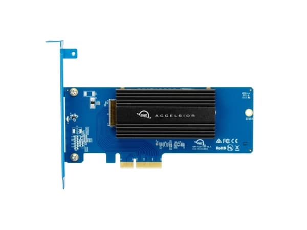 OWC Accelsior 1M2 - Diskkontroller - M.2 - 16 Kanal - M.2 NVMe Card - PCIe 4.0 x16 - for Apple Mac Pro (I midten av 2012, I slutten av 2019, Midten a