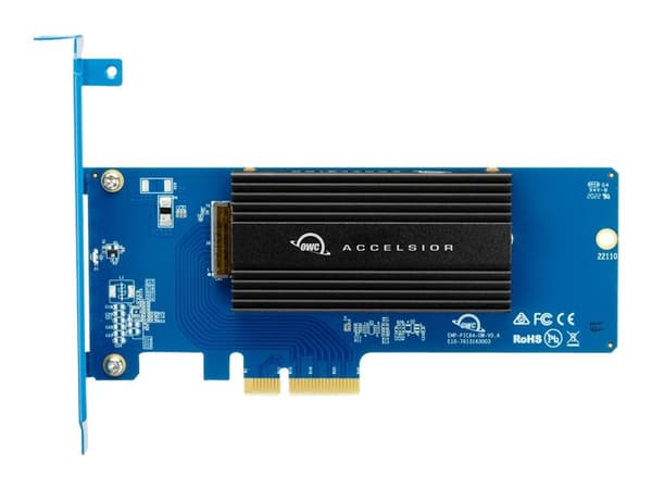 OWC Accelsior 1M2 - Diskkontroller - M.2 - 16 Kanal - M.2 NVMe Card - PCIe 4.0 x16 - for Apple Mac Pro (I midten av 2012, I slutten av 2019, Midten a