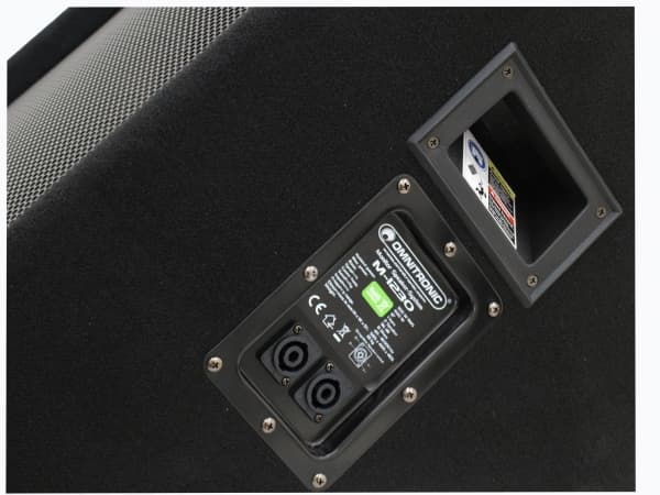 Omnitronic 11038012, Kilformad monitor, 2-vägs, Svart, 300 W, 600 W, 8 O