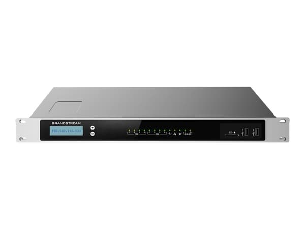 Grandstream Networks UCM6304, IP Centrex (isännöity/virtuaalinen IP), 2000 käyttäjä (t), Gigabitti Ethernet, 100 - 240 V, 50 - 60 Hz, 12 V