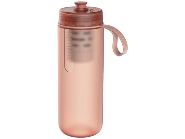 Philips AWP2712RDR GoZero - Vattenfiltreringsflaska - 590 ml - korallröd