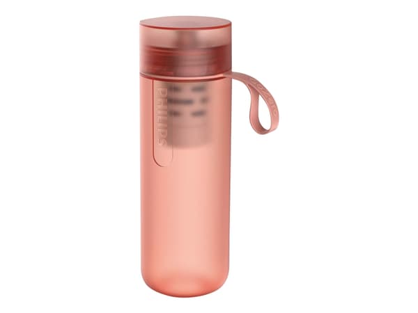 Philips AWP2712RDR GoZero - Flaske med vannfilter - 590 ml - korallrød
