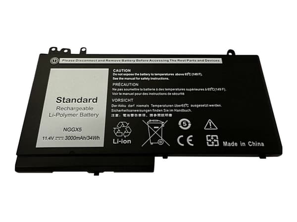CoreParts - Batteri til bærbar PC (tilsvarer: Dell NGGX5, Dell 0RDRH9, Dell RDRH9) - litiumpolymer - 3-cellers - 2.9 Ah - 34 Wh - svart - for Dell La