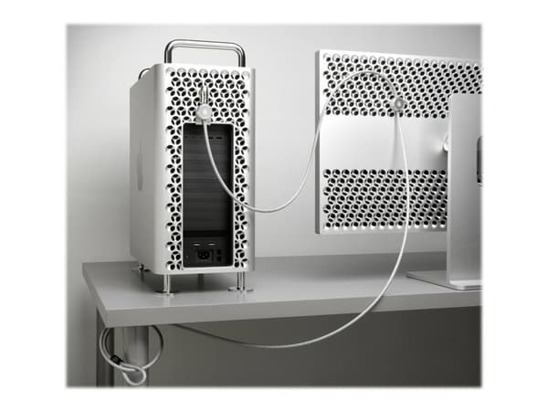 Kensington Locking Kit - Sikkerhetskabellås - sølv - 2.44 m - TAA-samsvar - for Apple Pro Display XDR