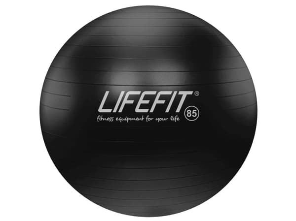 GYMNASTIC BALL ANTI-BURST 85 CM BLACK