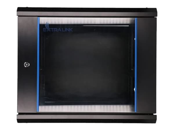 Extralink - Rack skap - veggmonterbar - svart - 9U - 19"