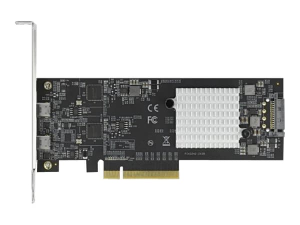 Delock - USB-adapter - PCIe 2.0 x8 låg profil - USB-C 3.2 Gen 2x2 x 2