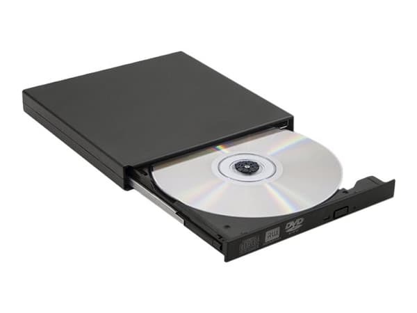 Qoltec - Platestasjon - DVD±RW (±R DL) - 8x - USB 2.0 - ekstern - svart