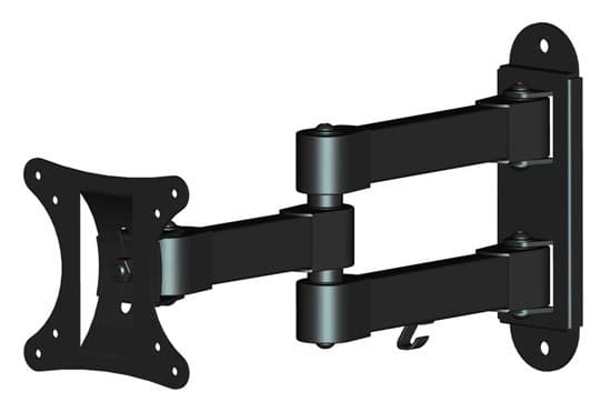 Solight 1M06, 25,4 cm (10"), 68,6 cm (27"), 75 x 75 mm, 100 x 100 mm, 90°, Sort Sort