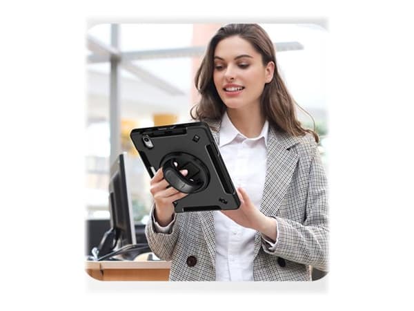 4smarts - Baksidedeksel for nettbrett - robust - termoplast-polyuretan (TPU) - svart - for Apple 10.9-inch iPad Air (4. generasjon, 5. generasjon)