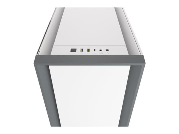 Corsair 5000D Tempered Glass, Midi Tower, PC, Valkoinen, Muovi, Terästä, Karkaistu lasi, Pelaaminen, 17 cm