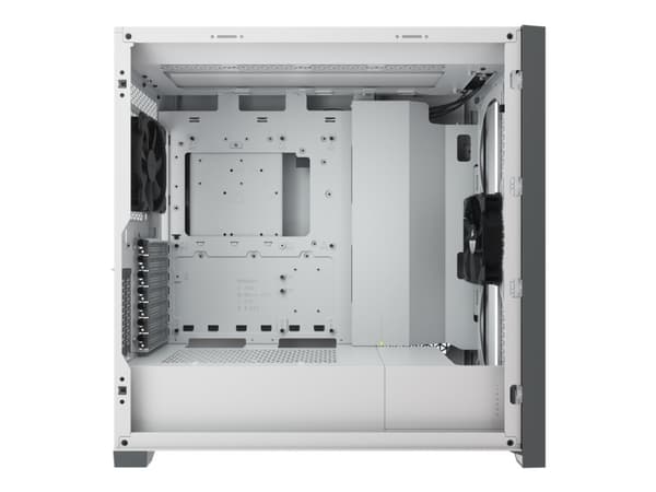 CORSAIR 5000D AIRFLOW - Mid tower - ATX - genomskinlig sidopanel (härdat glas) - ingen strömförsörjning (ATX) - vit - USB/ljud