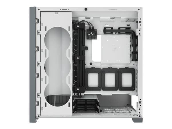 CORSAIR 5000D AIRFLOW - Mid tower - ATX - genomskinlig sidopanel (härdat glas) - ingen strömförsörjning (ATX) - vit - USB/ljud