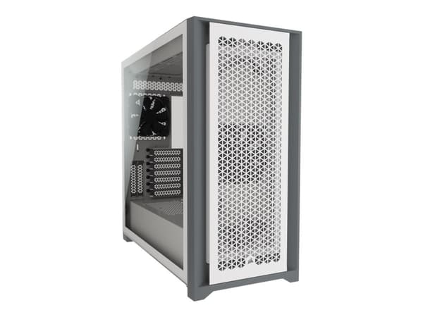 CORSAIR 5000D AIRFLOW - Mid tower - ATX - genomskinlig sidopanel (härdat glas) - ingen strömförsörjning (ATX) - vit - USB/ljud Vit