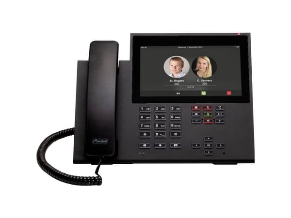Auerswald COMfortel D-600 - VoIP-puhelin, jossa on soittajan tunnistus/puhelun odotus - 3-suuntainen puheluominaisuus - SIP, RTCP, RTP, SRTP, SIPS -