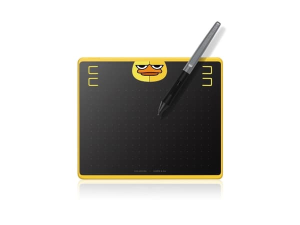 HUION HS64 Special Edition Graphics Pen Tablet, Ledning & Trådløs, 5080 Ipi, 160 x 102 mm, USB, 1 cm, Sort, Gult