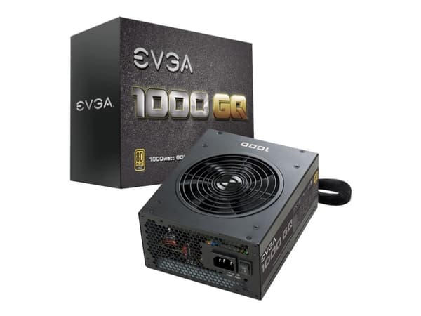 EVGA 1000 GQ - Nätaggregat (intern) - ATX - 80 PLUS Gold - AC 100-240 V - 1000 Watt - aktive PFC