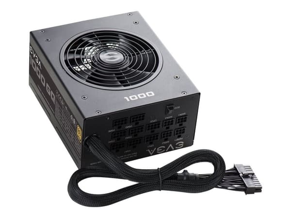 EVGA 1000 GQ - Nätaggregat (intern) - ATX - 80 PLUS Gold - AC 100-240 V - 1000 Watt - aktive PFC