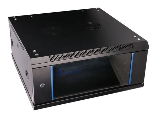 Extralink - Rack skap - 600x600 mm - veggmonterbar - svart - 4U - 19"
