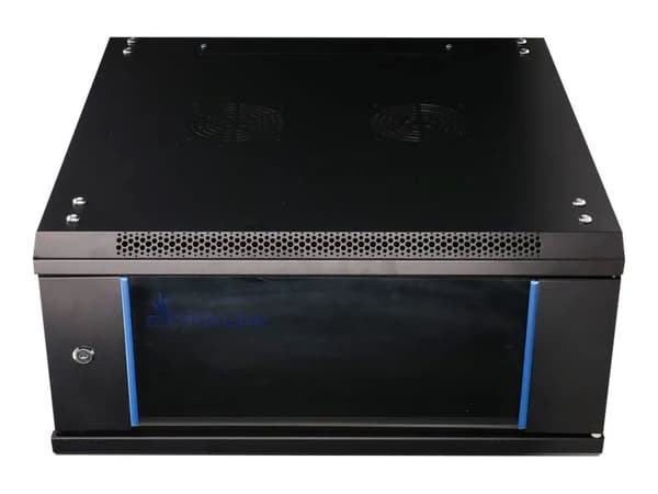 Extralink - Rack skap - 600x600 mm - veggmonterbar - svart - 4U - 19"
