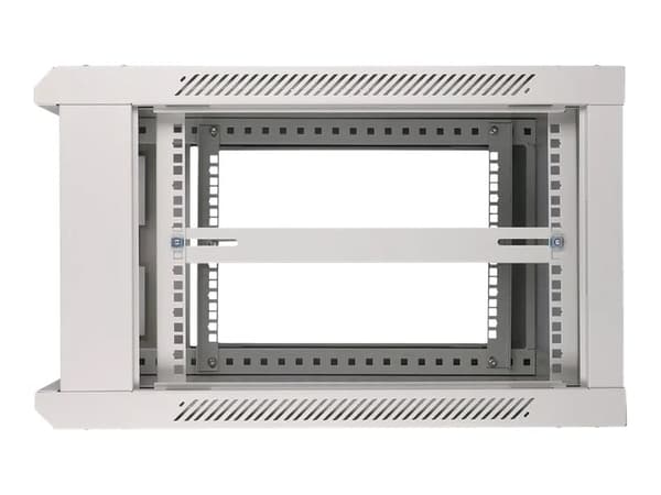 Extralink - Rack skap - 600x600 mm - veggmonterbar - grå - 6U - 19"