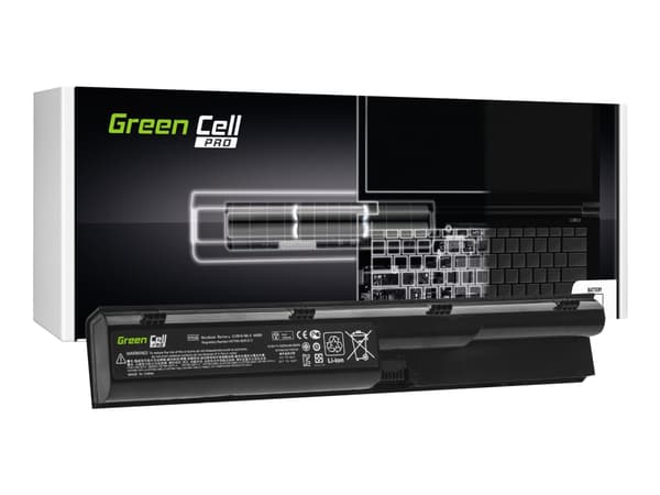 Green Cell PRO - Batteri för bärbar dator (likvärdigt med: HP PR06) - litiumjon - 6-cells - 5200 mAh - svart - för HP ProBook 4330s, 4430s, 4440s, 45