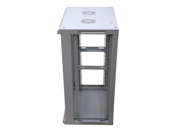 Extralink - Rack skap - veggmonterbar - grå - 18U - 19"