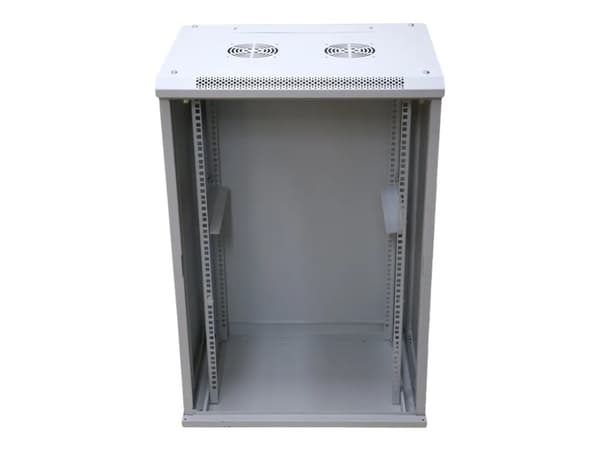 Extralink - Rack skap - veggmonterbar - grå - 18U - 19"
