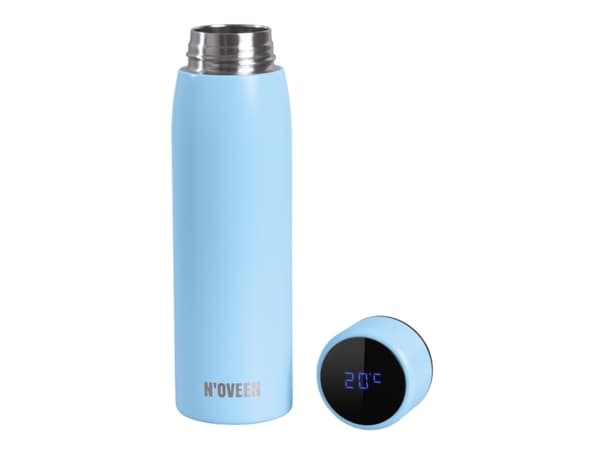 Noveen Butelka termiczna NOVEEN LED 380 ml TB2217 Light Blue Mat