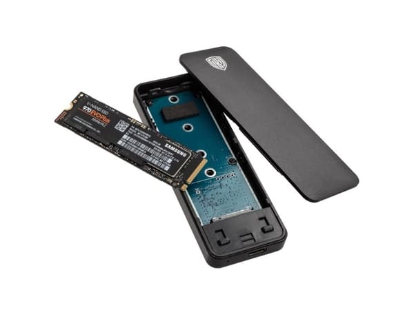 Kolink KO-M2UC31, SSD-inkapsling, M.2, M.2, 10 Gbit/s, USB-anslutning, Svart