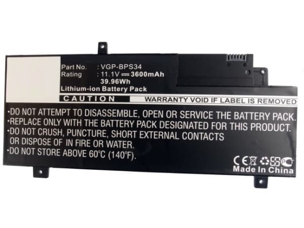 CoreParts - Batteri til bærbar PC - litiumion - 3600 mAh - 40 Wh - svart - for Sony VAIO Fit 15A