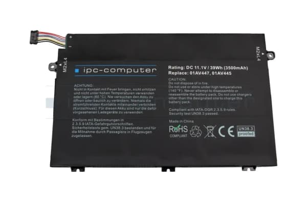 Lenovo - Batteri til bærbar PC - litiumpolymer - 4120 mAh - 45 Wh - FRU - for ThinkPad E14; E15; E480; E490; E495; E590; E595