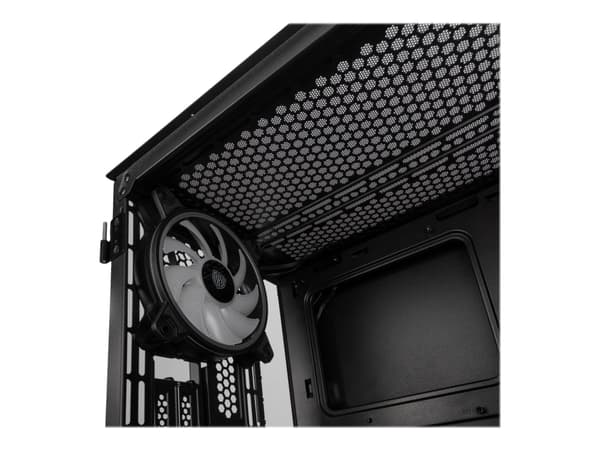 Kolink Citadel Glass SE - microATX - genomskinlig sidopanel (härdat glas) - ingen strömförsörjning (ATX) - svart - USB/ljud