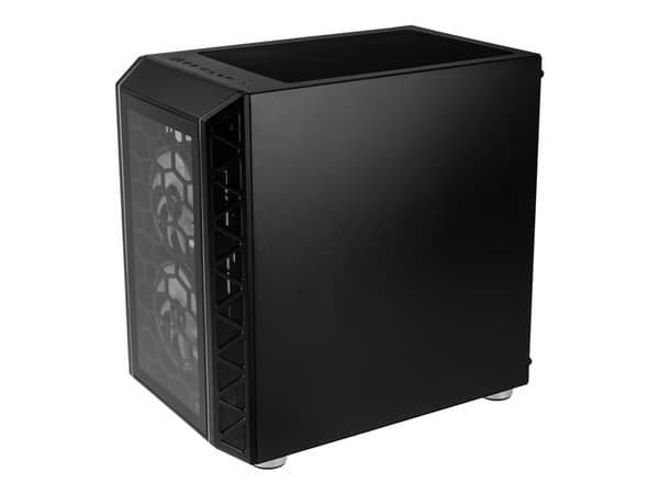 Kolink Citadel Glass SE - microATX - sidepanel med vindu (herdet glass) - ingen strømforsyning (ATX) - svart - USB/lyd