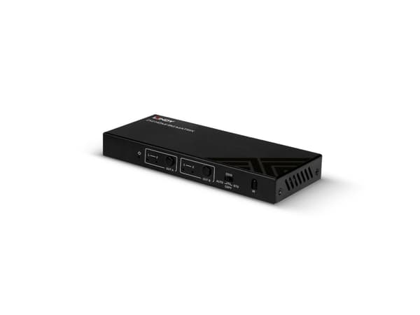 Lindy 38302, AV-matrisväxel, 18 Gbit/s, 4096 x 2160 pixlar, TOSLINK, Svart, Metall