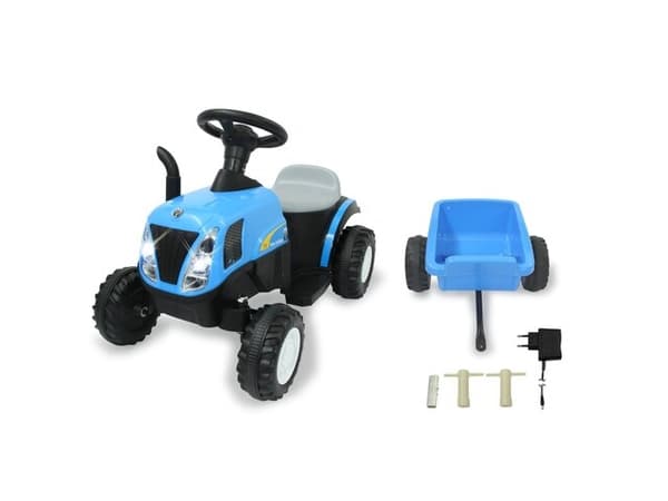 Jamara New Holland, 2 år, 4 hjul, Sort, Blå, Batterier kreves