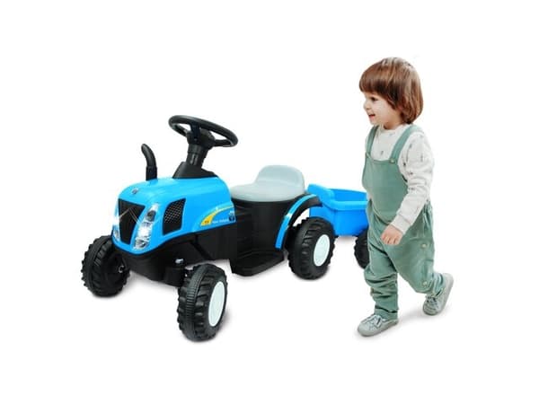 Jamara New Holland, 2 år, 4 hjul, Sort, Blå, Batterier kreves