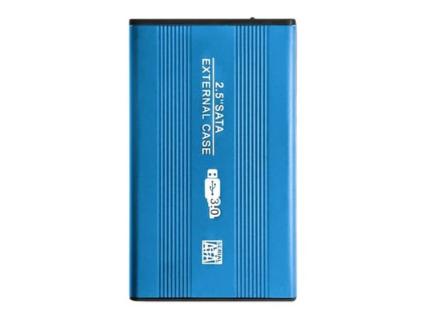 Qoltec - Förvaringslåda - 2.5" - SATA 6Gb/s - USB 3.0 - blå