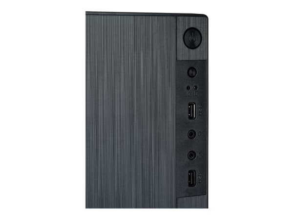 Akyga AK35BK, Micro Tower, PC, Musta, Flex-ATX, mikro ATX, Mini-ITX, Akryylinitriilibutadieenistyreeni (ABS), Galvanoitu teräs, Koti /Toimisto