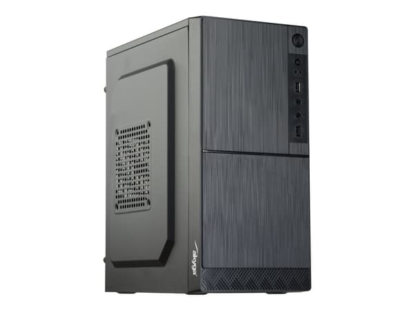 Akyga AK35BK - Tower - micro ATX - ingen strømforsyning - svart - USB/lyd Sort