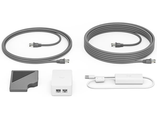 Logitech Cat5e Kit - Tilbehørssett for videokonferanse - for Logitech Base Bundle, RoomMate + MeetUp + Tap IP; Room Solution Base Bundle, Huddle, Lar