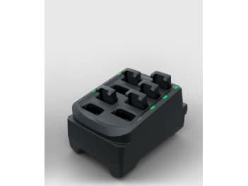 Zebra 8-Slot Battery Charger - Batterilader - for P/N: BTRY-RS51-4MA-01, BTRY-RS51-4MA-10, (required - not included) CBL-DC-388A1-01, PWR-BGA12V50W0W