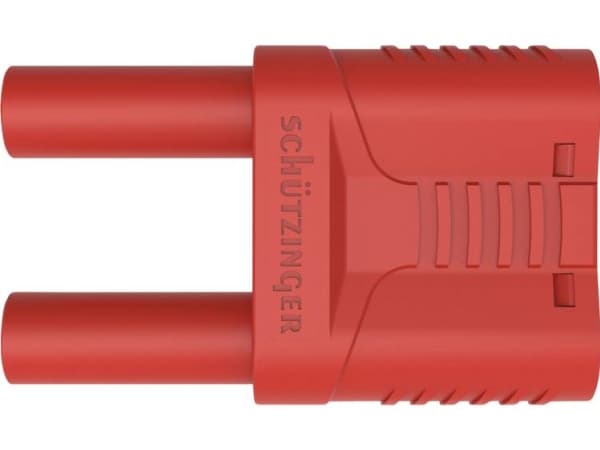 Schützinger SKURZ 6100 / 19-4 IG 2MB Ni / RT Sikkerhedskortslutningsstik Rød 1 stk