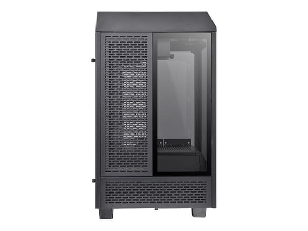 Thermaltake The Tower 100 - Tower - mini-ITX - sidepanel med vindu (herdet glass) - ingen strømforsyning (PS/2) - svart - USB/lyd