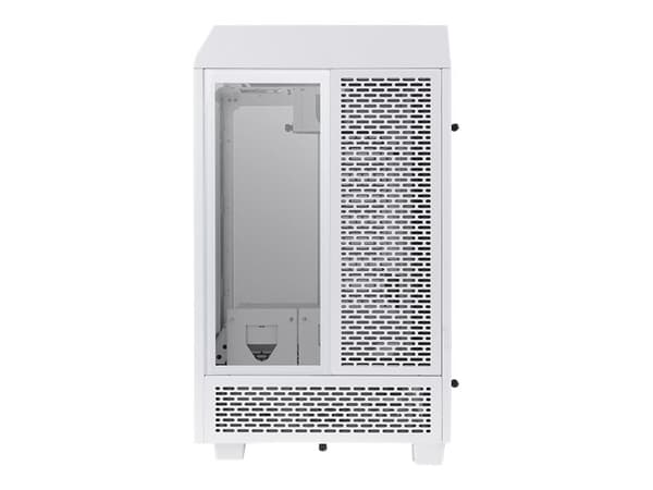 Thermaltake The Tower 100 Snow - Tower - mini ITX - genomskinlig sidopanel (härdat glas) - ingen strömförsörjning (PS/2) - USB/ljud
