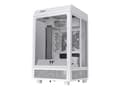 Miniatyrbild 1 av 5: Thermaltake The Tower 100 Snow - Tower - mini ITX - genomskinlig sidopanel (härdat glas) - ingen strömförsörjning (PS/2) - USB/ljud