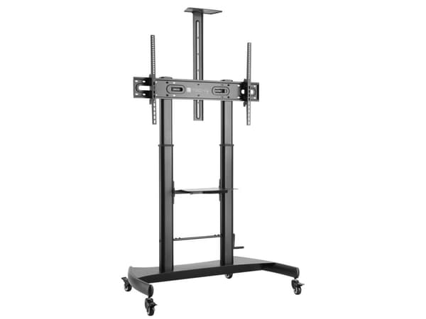 Techly ICA-TR36, 100 kg, 152,4 cm (60"), 2,54 m (100"), 1000 x 600 mm, 1270 - 1570 mm, -10 - 5° Sort