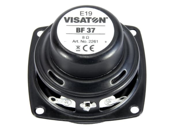 Visaton BF 37, Full rekkevidde, 5 W, 8 W, 8 O, 100 - 20000 Hz, Sort