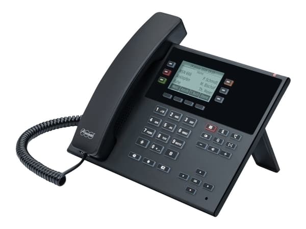 Auerswald COMfortel D-210, IP Phone, Musta, Johdoton puhelin, Muovi, 3 linjat, 2000 entries musta