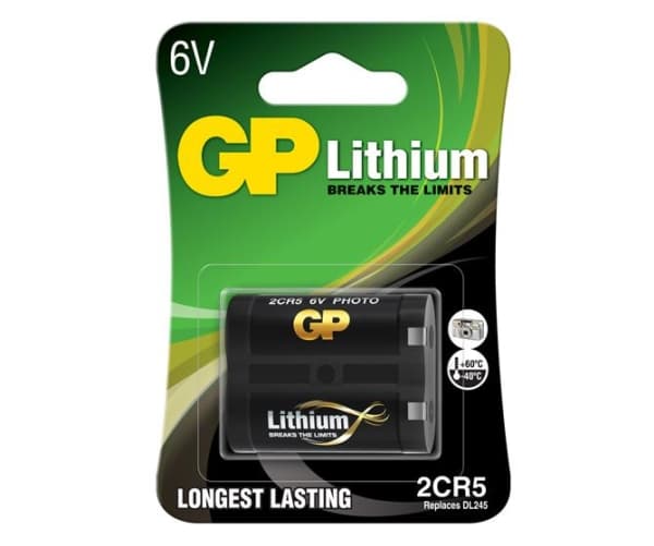 GP Batteries 2CR5 1-P, 6 V, Lithium
